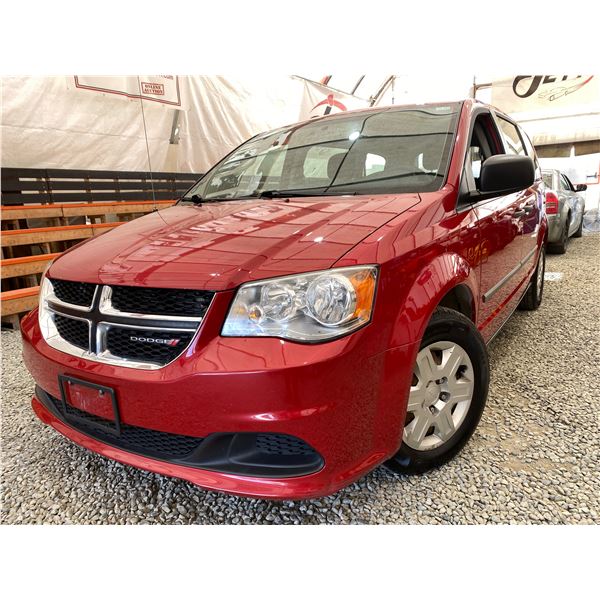 PARKSVILLE - 2012 DODGE GRAND CARAVAN RED 206973 KMS - 185385-2