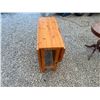 Image 4 : Solid Wood Folding Gateleg Table & Round Pedestal Accent Table