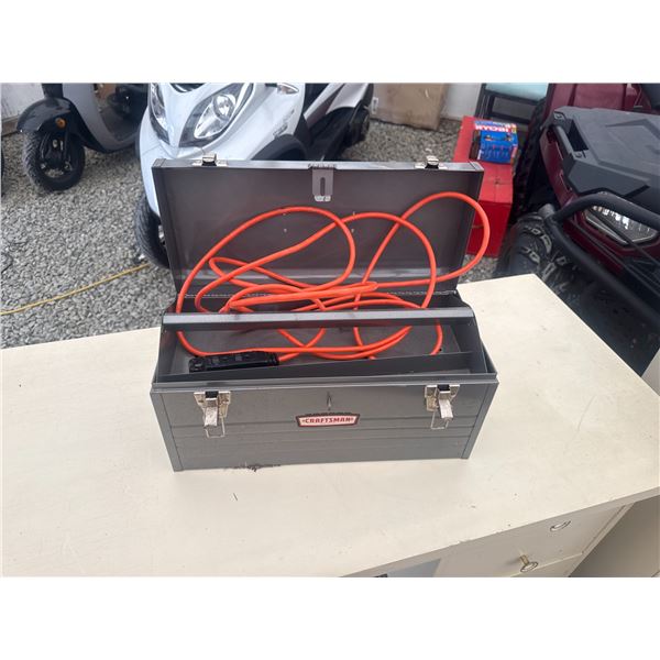 Craftsman Metal Toolbox with Extension Cord
