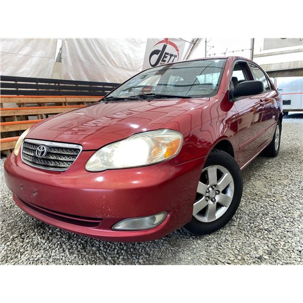 PARKSVILLE - 2007 TOYOTA COROLLA RED 299999 TMU - 777403-3