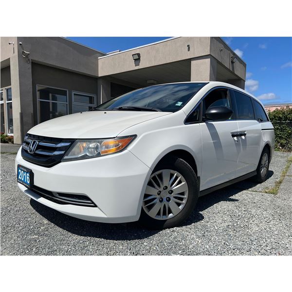 "REMOTE SALE" - 2016 HONDA ODYSSEY WHITE 220180 KMS - 503806-3