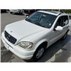 Image 2 : "REMOTE SALE" - 2000 MERCEDES-BENZ M-CLASS WHITE 175732 KMS - 180005-3