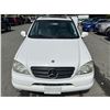 Image 4 : "REMOTE SALE" - 2000 MERCEDES-BENZ M-CLASS WHITE 175732 KMS - 180005-3