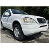 Image 5 : "REMOTE SALE" - 2000 MERCEDES-BENZ M-CLASS WHITE 175732 KMS - 180005-3