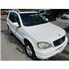 Image 6 : "REMOTE SALE" - 2000 MERCEDES-BENZ M-CLASS WHITE 175732 KMS - 180005-3