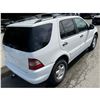 Image 9 : "REMOTE SALE" - 2000 MERCEDES-BENZ M-CLASS WHITE 175732 KMS - 180005-3