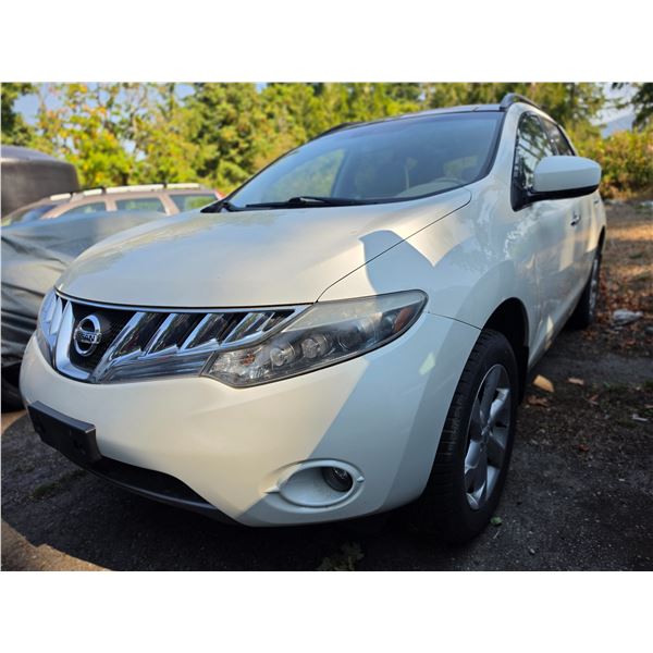 DUNCAN - 2009 NISSAN MURANO WHITE 260583 KMS - 106739-3