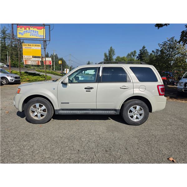 DUNCAN - 2008 FORD ESCAPE WHITE  238988 KMS - A11018-3