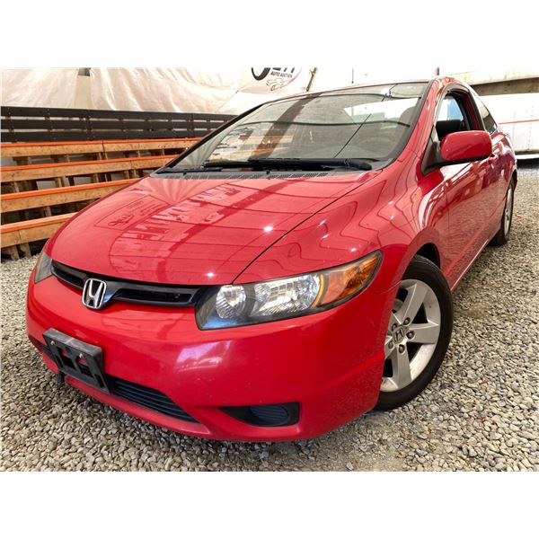 PARKSVILLE - 2008 HONDA CIVIC RED 170037 KMS - 002886-3