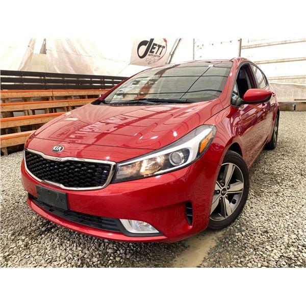 PARKSVILLE - 2018 KIA FORTE RED 183028 KMS - 170156-2