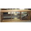 Image 1 : 2--10' Long double Sided Wood Book Shelves 4' Tall