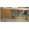 Image 2 : 2--10' Long double Sided Wood Book Shelves 4' Tall
