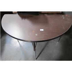 Half Round Adjustable Table