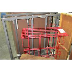 Mirror With Wire Racks