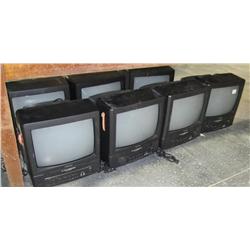 Lot Of 7 TV/VCR Combos