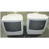 Image 1 : 2 White TV/VCR Combos