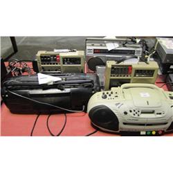 Lot Of Misc Cassette & Radio Players