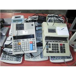 Large Lot Of Office Calculators