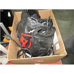 Box Lot Of Misc PC Cables & Tape Degausser