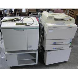 Set of 2 SP2027, GR1750 copiers & Carts
