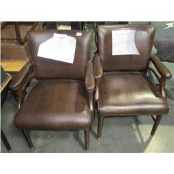 2 Matching Brown Side Chairs