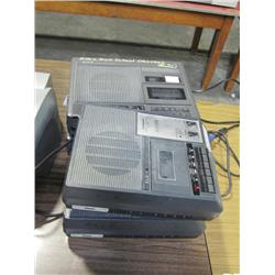 Lot Of 4 Eiki & Sharp Tape Recorders