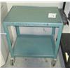 Image 1 : Low Profile Metal Cart With Wheels &  Power Strip