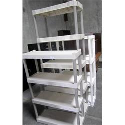 Lot Of 4 Plastic Shelves