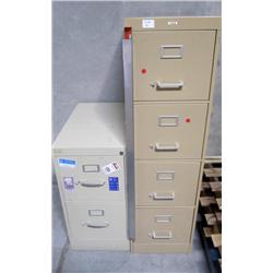 2 Filing Cabinets 2 and 4 Drawer