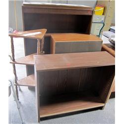 Lot Of 4 Wood Shelves