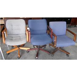 Lot Of 3 Office Chairs With Wheels