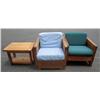 Image 1 : 2 Wood Chairs & Coffee Table