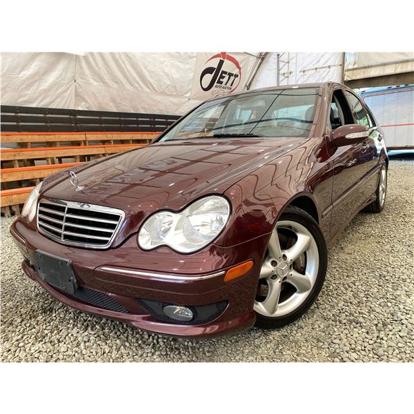 PARKSVILLE - 2006 MERCEDES-BENZ C-CLASS RED 180629 KMS - 783236-1A