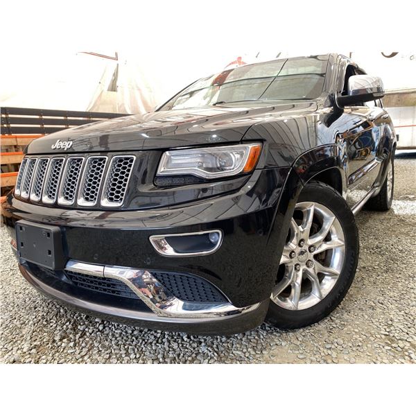 PARKSVILLE - 2014 JEEP GRAND CHEROKEE SUMMIT DIESEL BLACK 204065 KMS - 301690-1