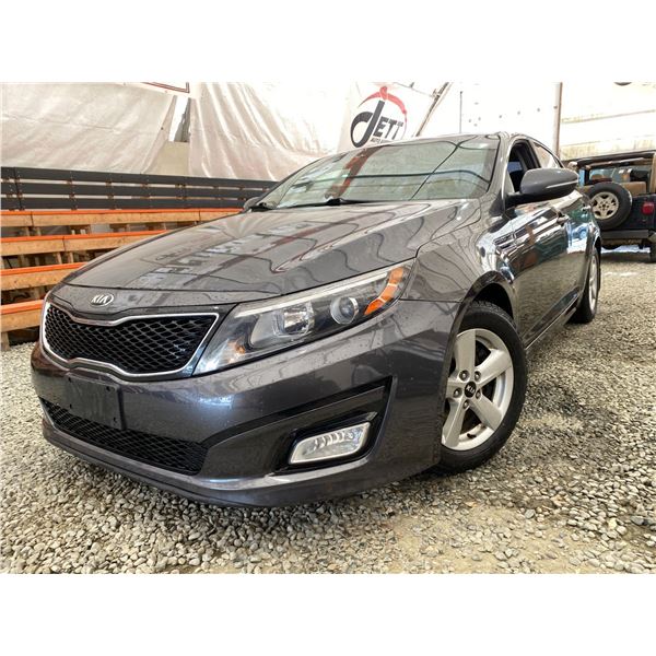 PARKSVILLE - 2015 KIA OPTIMA GREY 239676 KMS - 574526-2
