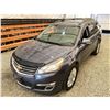 Image 4 : PARKSVILLE - 2013 CHEVROLET TRAVERSE BLUE 243023 KMS - 125634-1