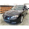 Image 3 : PARKSVILLE - 2007 MAZDA MAZDA3 BLACK 217221 KMS - 624467-2