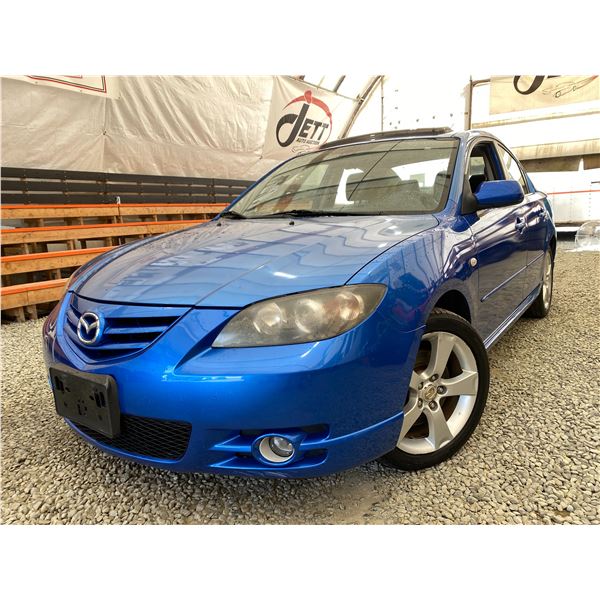 PARKSVILLE - 2006 MAZDA 3 BLUE 195867 KMS - 423782-2