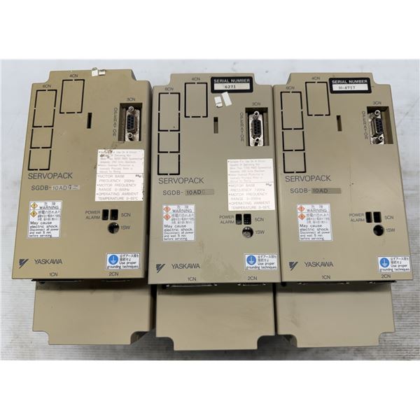 (3) Yaskawa #SGDB-10ADG Servopacks