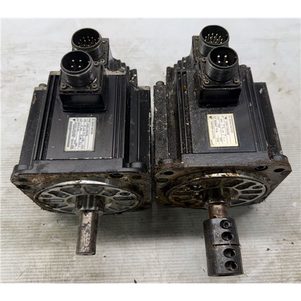 (2) Yaskawa #SGMG-09A2AB AC Servo Motors