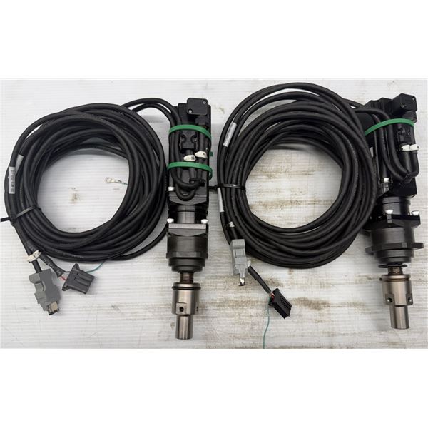 (2) Yaskawa #SGMAV-C2AAK-NS12 AC Servo Motors w/Cables