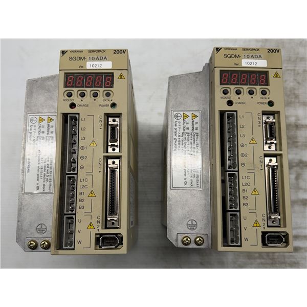 (2) Yaskawa #SGDM-10ADA Servopacks