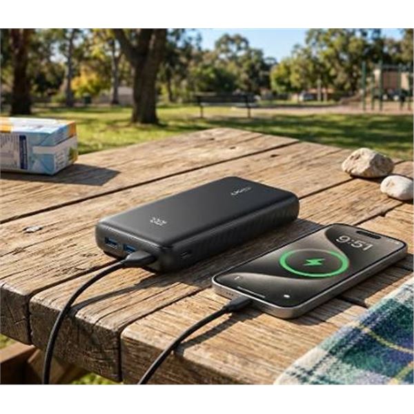 Anker 20K 30W Power Bank Built-In USB-C
