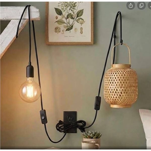Cable Matters Hanging Lamp Light 2-Pack