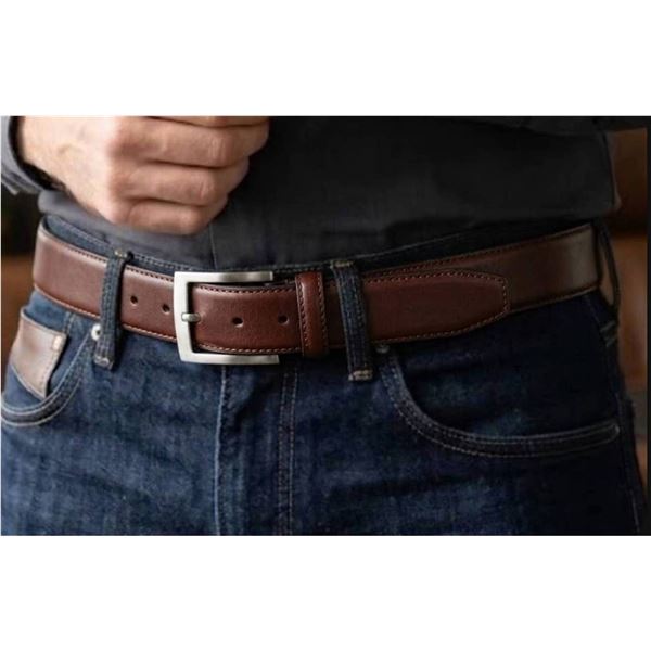 Roots Brown Leather Belt M/M 32-34