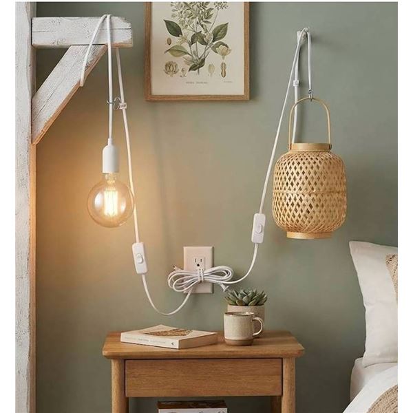 Cable Matters Hanging Lamp Cord 2-Pack 15ft