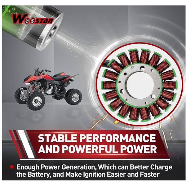 WOODSTAR 18 Coil Stator Magneto for TRX400FA