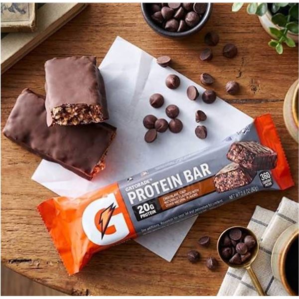 Gatorade Whey Protein Bar 12-Pack Chocolate Chip x 80g