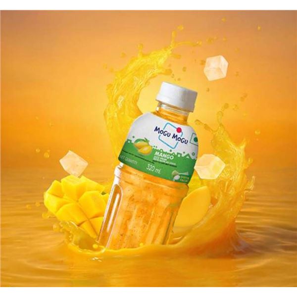 Mogu Mogu Mango Drink with Nata de Coco 6pk x 320ml