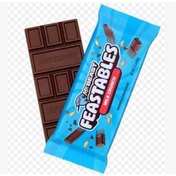 MrBeast Feastables Milk Crunch Chocolate 10x60g